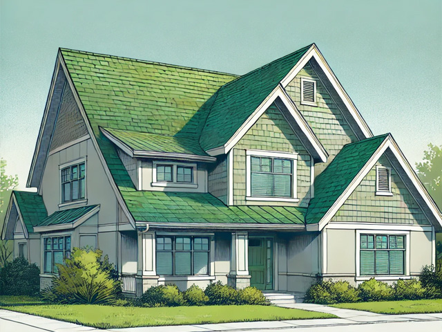 モスグリーン×グリーン@画像生成AIによるもの