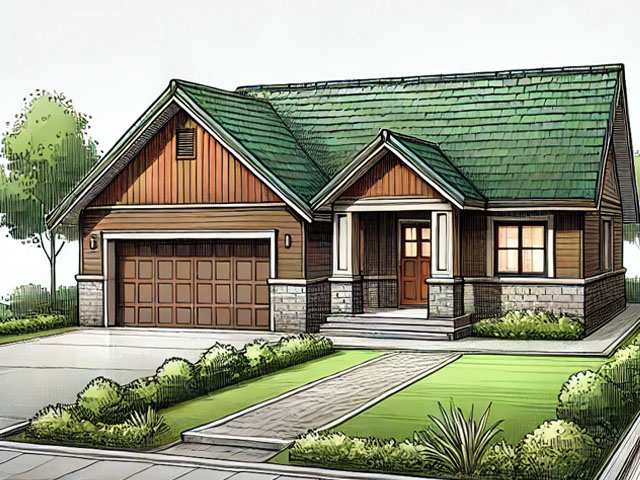 モスグリーン×ブラウン@画像生成AIによるものです