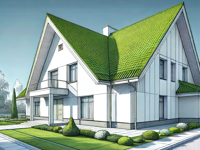 モスグリーン×白@AIによる画像生成